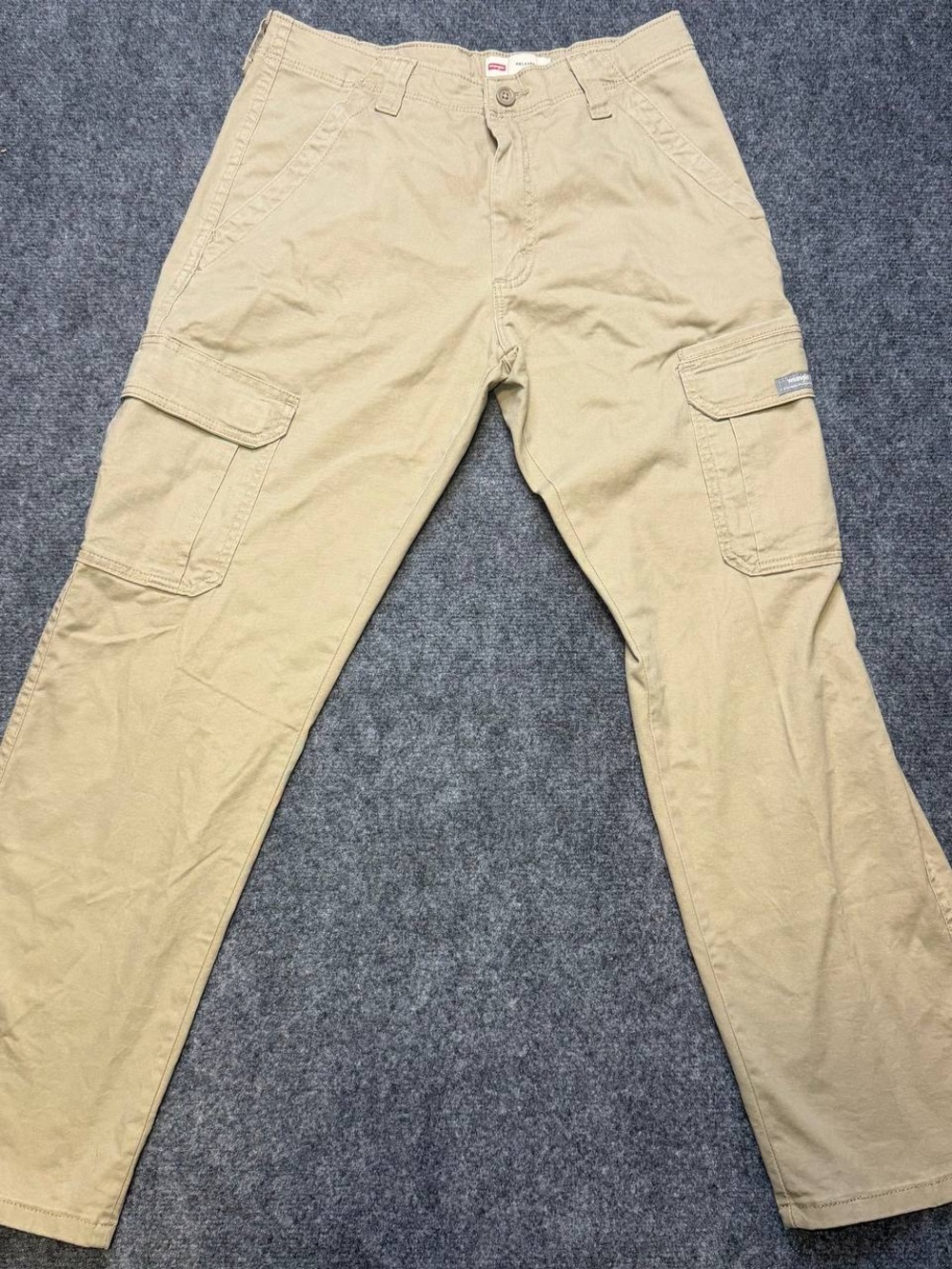 Wrangler Five Star Heritage Mens Relaxed Fit Cargo Pants Khaki Size 30x30 New